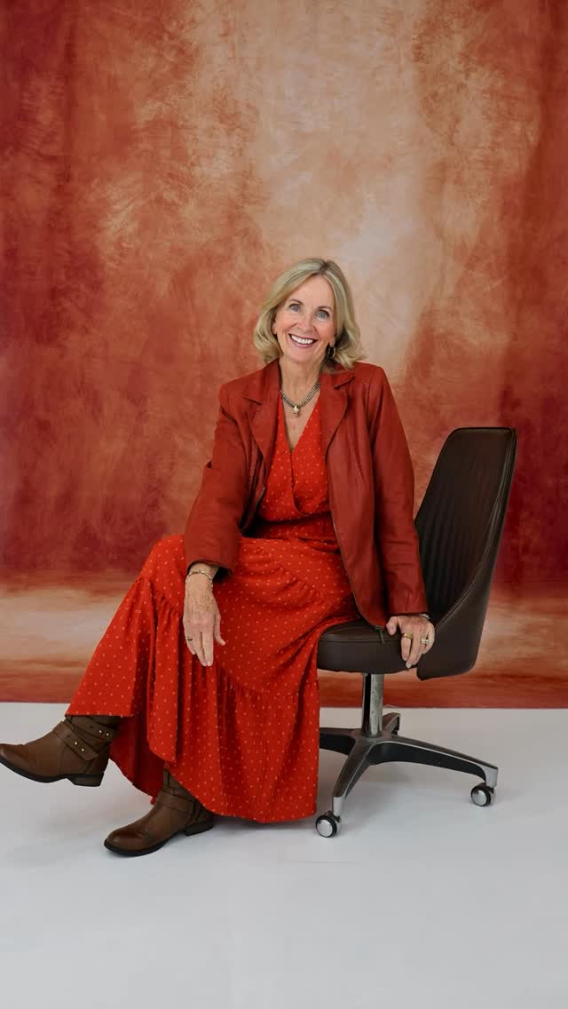 Friendly brand portrait in a studio setting